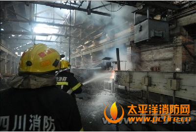 自贡市一弹簧车间起火