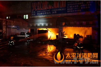 福建龙岩一店铺着火