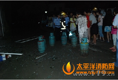 湖州安吉一饭店煤气瓶爆炸