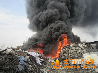 西安一轮胎厂大火