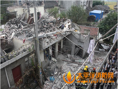嘉兴居民房煤气爆炸