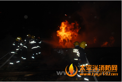 博州阿拉山木材加工厂起火