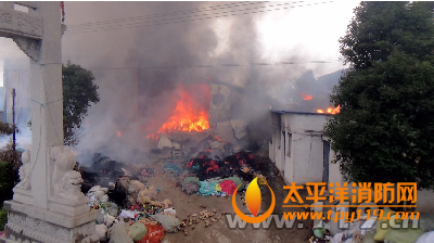 江苏纺织厂生产车间起火