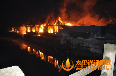 杭州工业园塑料纤维公司起火