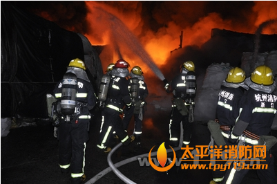 杭州工业园塑料纤维公司起火