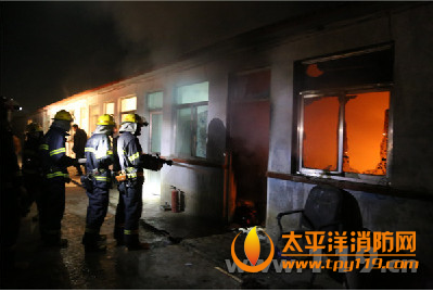 武威一酒厂公司员工宿舍起火