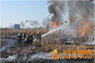 江苏无锡鸿兴包装北侧芦苇地起火