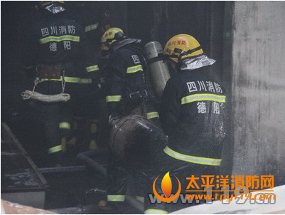 德阳一防盗门厂喷漆车间起火