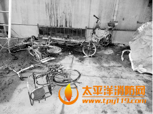 石家庄一小区因电动车自燃起火