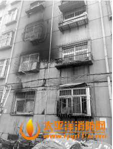 石家庄一小区因电动车自燃起火