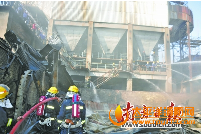中山黄圃镇塑料制品公司起火