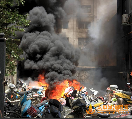 郑州一小区电动车发生爆炸