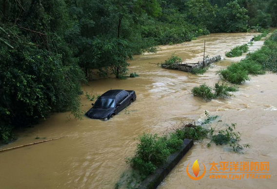 广西受强降雨影响致多地出现洪涝灾害