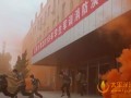 北京大学军训新生消防逃生灭火演练