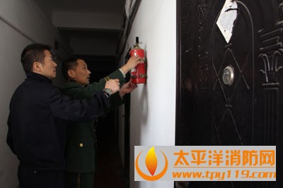 宁波江北一社区灭火器配备不齐全 责令整改
