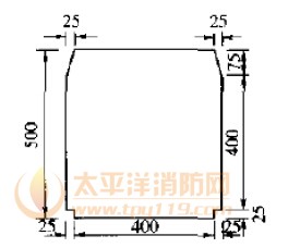 车行横通道的断面建筑限界