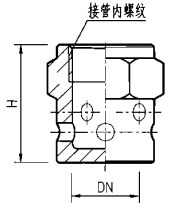 内螺纹连接喷嘴外形图