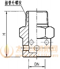 外螺纹连接喷嘴外形图