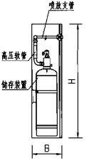 七氟丙烷装置剖视图