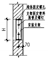 FXY-Ⅰ(Ⅱ)WLZX-013(025)型泄压阀支架安装图