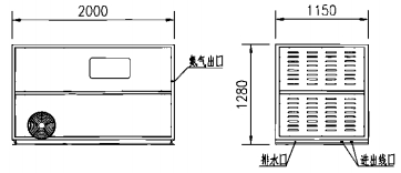 FS-N-300F一体机组外形图 （整机重量815kg）