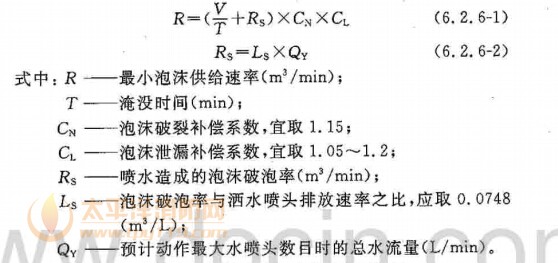 最小泡沫供给速率计算公式