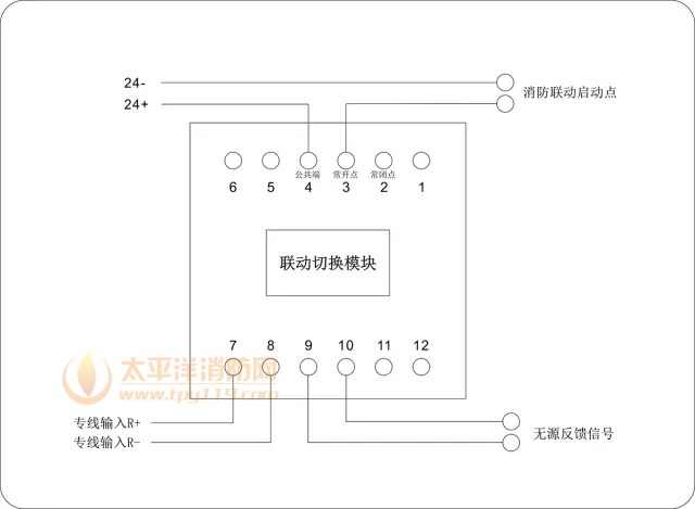 营口天成联动切换模块接线图