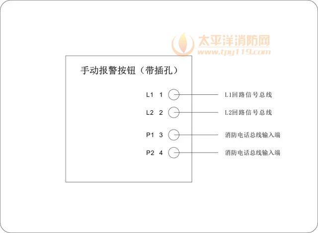 营口天成手动报警按钮接线图