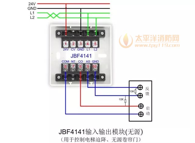 北大青鸟消防产品接线示意图