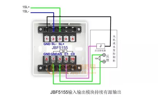 北大青鸟消防产品接线示意图