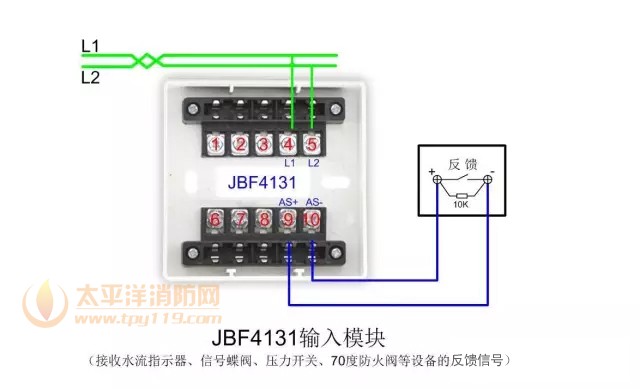 北大青鸟消防产品接线示意图