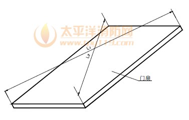 门扇对角线长度测量位置